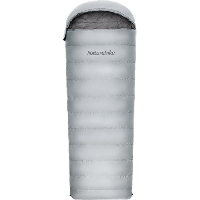 Ультралёгкий спальный мешок NATUREHIKE RM80 Series Утиный пух Grey Size L, 6927595707210